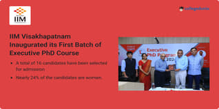 IIM Visakhapatnam Inaugurated its First Batch of Executive PhD Course; Check Details Here